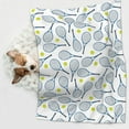 thumbnail image 6 of Yiaed Tennis Rackets And Balls Print Dog Blankets-Cat Blanket Washable for Couch Protection,Puppy Blanket, Soft Plush Reversible Throw Furniture Protector-Medium, 6 of 8