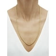 thumbnail image 2 of Brilliance Fine Jewelry Sterling Silver 1/20 10K Yellow Gold 3.30MM Hollow Rope Necklace, 24", 2 of 5