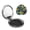 Round Shape, variant on Rubber Ducks In Soap Bubbles Portable Double-Sided Face Mirror Square, Magnifying Compact Pocket Mirror with PU Leather Cover