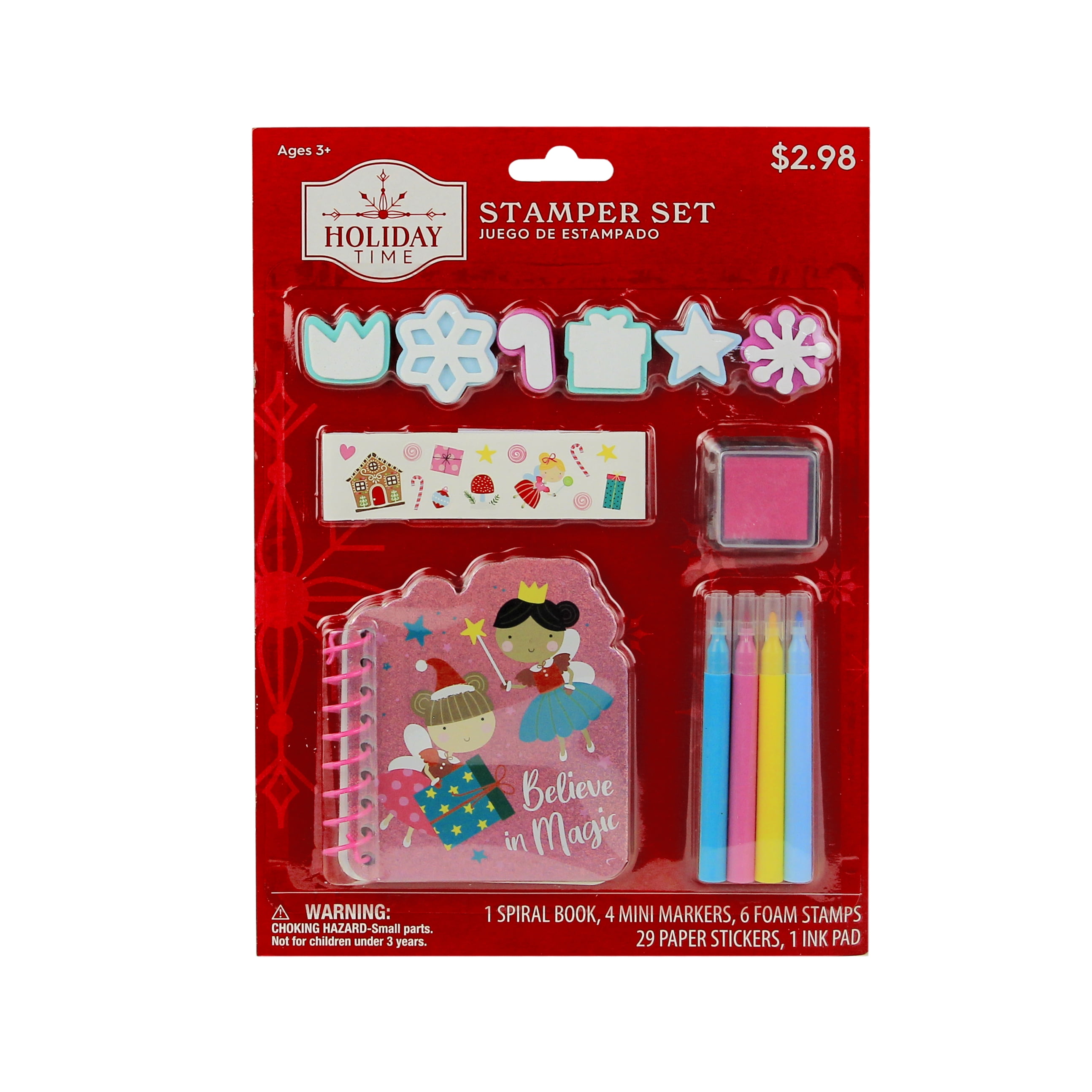 Holiday Time Fairies Stamper Set - 29 Paper Stickers Stamp Set