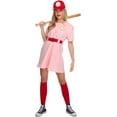 thumbnail image 2 of Morph Costumes Womens Baseball Costume Pink Dress Halloween Costumes For Women XL, 2 of 5