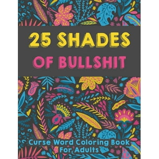 Swear Word Coloring Book 24 Pages Swear Coloring PDF JPEG Curse