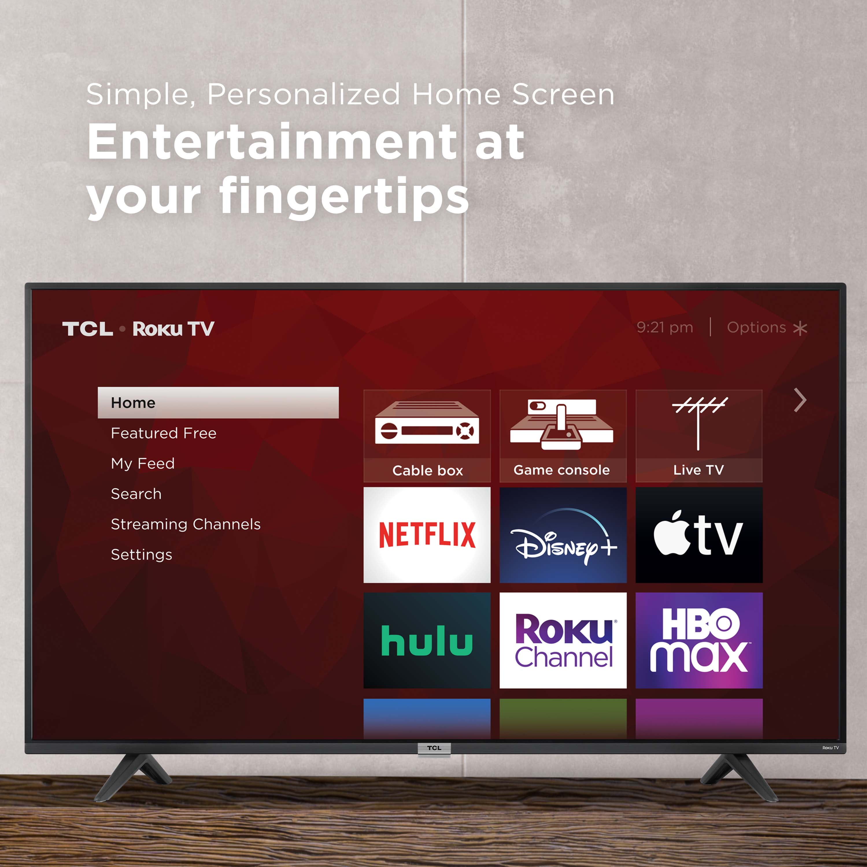 TCL 50-inch Class 4-Series 4K UHD Smart Roku LED TV - 50S435, 2021 Model :  Electronics 