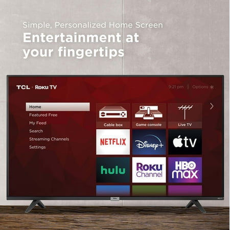 TCL - 75” Class 4 Series 4K UHD Smart Roku TV