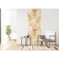 thumbnail image 2 of Dundee Deco's Modern Brown Beige White Autumn Leaves Wall Mural, 35 in X 106 in (27 sq ft.), 2 of 6