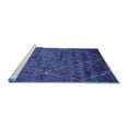 thumbnail image 2 of Ahgly Company Machine Washable Indoor Rectangle Oriental Blue Industrial Area Rugs, 5' x 8', 2 of 4