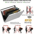 thumbnail image 6 of Yirtree Credit Card Protector, Blocking Aluminum Wallets for Women & Men Business Card Holders for ID Credit Cards Waterproof Aluminium RFID Blocking Business ID Credit Card Holder, 6 of 8