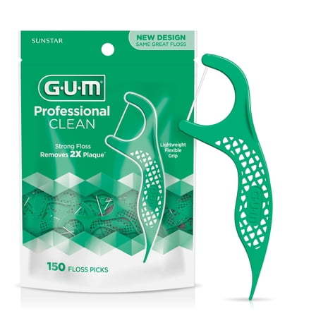 GUM PROFESSIONAL CLEAN FLOSSERS - 150 Count