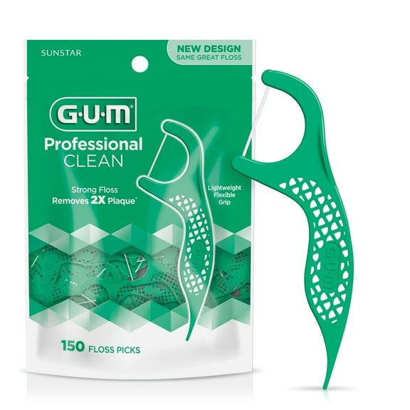GUM PROFESSIONAL CLEAN FLOSSERS - 150 Count