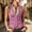 Pink, variant on Wovilon Women's V-Neck Suede Vest with Button Front and Side Pockets, Slim Fit Sleeveless Casual Western Style Waistcoat for Vacation and Daily Wear