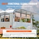 thumbnail image 5 of VEVOR Ventana de concesión de 60 x 36 pulgadas, ventana de servicio de camión de alimentos de aleación de aluminio con ventanas de elevación vertical y puerta de toldo y gancho de arrastre, 5 of 9