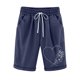 thumbnail image 1 of Pantalones Cortos Casuales Impresos de la Cintura Elástica con Bolsillos, Pantalones Casuales para Todo el Uso Diario de la Temporada, 1 of 3