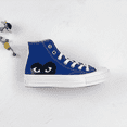 thumbnail image 1 of 1970S Play Canva Shoes Zapatos planos altos y bajos en forma de corazón para hombres y mujeres Botas de motocicleta China continental NoEnName_Null, 1 of 4