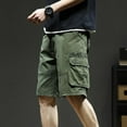 thumbnail image 6 of Xysaqa Men's Cargo Shorts Relaxed Fitted Casual Cotton Work Outdoor Shorts Mens Big & Tall Shorts with Multi Pockets 2X 3X 4X Clearance, 6 of 9