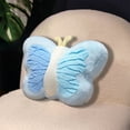 thumbnail image 7 of Dianli Butterfly Pillow Car Office Backrest Cushion Plush Nap Pillow Decorative Throw Pillow for Living Room Bedroom Study Support Soft Breathable Pink Blue Yellow 42x30cm, 7 of 7