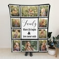 thumbnail image 5 of Custom Blanket with Text Photo Collage Customized Blankets with Pictures, Personalized Throw Blanket for Father, Mom, Kids, Dogs, Friends Couple or Lover as Christmas Birthday Gift, 5 of 6