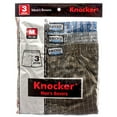 thumbnail image 2 of Knockers Men's 2-Pack Cotton Spandex Boxer Briefs – Solid, Soft, Machine Washable 2 of 4