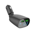 thumbnail image 4 of ZheElen Fast Car Adapter With Dual USB Port And LED Voltmeter Wide Voltage For Most Cars black 5Set, 4 of 6