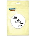 thumbnail image 1 of Triathlete Swim Bike Run Triathlon Refrigerator Button Magnet, 1 of 2