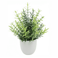 thumbnail image 2 of Artificial Plants Indoor,Fake Plants in Pot,Faux Green Leaf Plant with Modern White Planter,Desk Shelf Office Room Home Decoration Indoor, 2 of 5