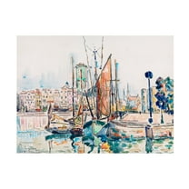 Canvas Wall Art - Pictufy 'La Rochelle 1911' Wall Art for Living Room, Bedroom, or Office D?cor by Trademark Fine Art - 19 x 14 Inches