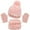 Pink, variant on Comfy Winter Knit Hat, Gloves, and Scarf Set for Girls – Soft Lined Pom Beanie with Touchscreen Mitts and Neck Warmer Gaiter