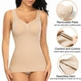 Women's Cami Shaper with Built in Bra Tummy Control Camisole Tank Top
