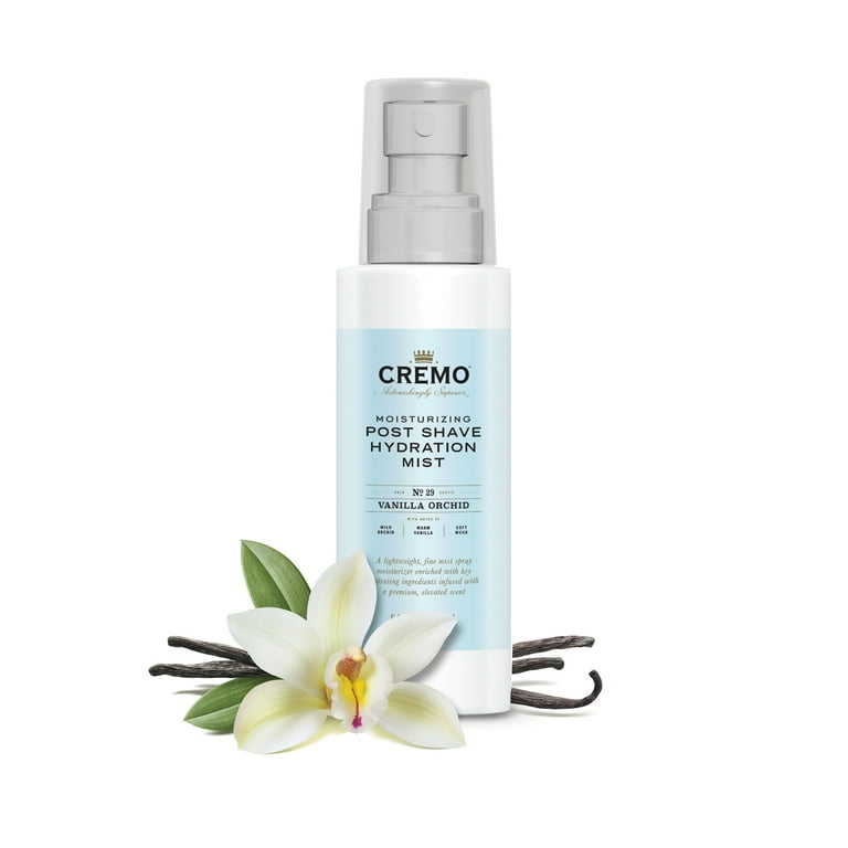 Cremo Women's Post Shave Hydration Mist Spray, Vanilla Orchid