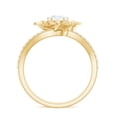 thumbnail image 2 of Certified Lab Grown Diamond Lotus Flower Engagement Ring - EF-VS Quality, 10K Yellow Gold, US 10.00, 2 of 8