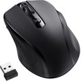 thumbnail image 1 of Ratón inalámbrico negro, ratón inalámbrico de 2400 ppp con 6 botones, ratón inalámbrico USB ergonómico de 2,4 g, duración de la batería de 15 meses para ordenador portátil, PC, Mac, 1 of 4
