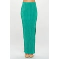 thumbnail image 2 of Renee C. Formal Plisse Maxi Skirt with Slit - Rosa Apparel, 2 of 5