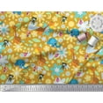 thumbnail image 3 of Soimoi Rayon Fabric Floral,Bird & Animal Cartoon Printed Fabric 1 Yard 56 Inch Wide, 3 of 3