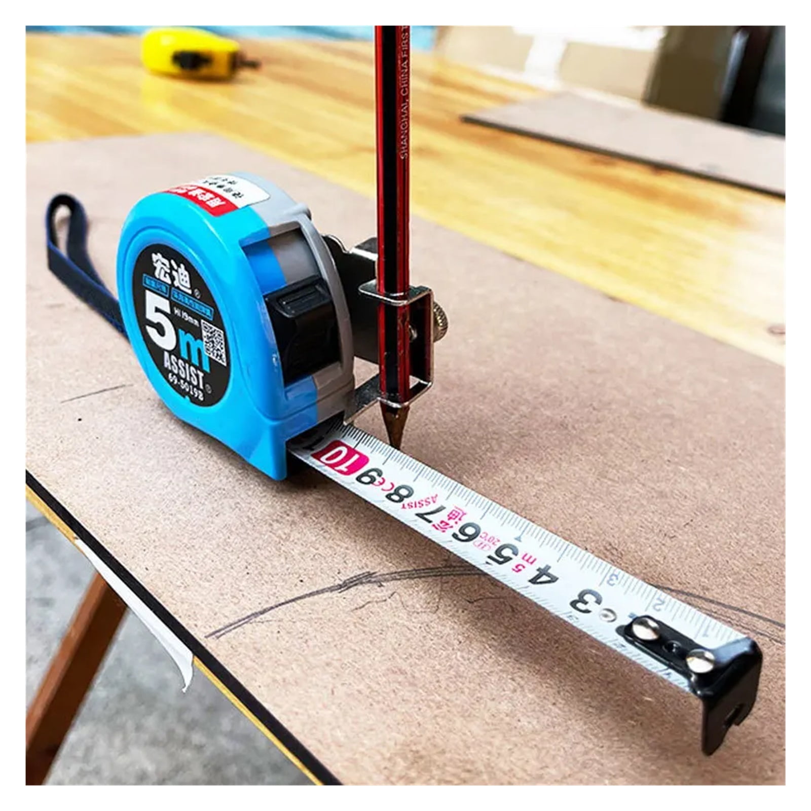 Tape Measuring Locator Measuring Tape Clamp Measuring Precision Tool For Edge Positioning Angle Clamp Flexible Scale ,Smart Design