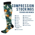 thumbnail image 2 of FORMRS Womens Knee High Socks Casual Long Thick Travel Daily Wear, 1 Pair, Orange Fruit, 2 of 6