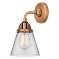 thumbnail image 5 of Innovations Lighting  Nouveau 2 Cone - 1 Light 6" Sconce Matte White/Brushed Satin Nickel, 5 of 5