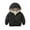 Black, variant on Esaierr Toddler Baby Hooded Winter Coat Puffer for Kids Boys Girls Puffer Down Jacket Puffer Down Outwear Autumn Winter Long-Sleeved Cotton Jacket Thickened Solid Colour Zip Short Tops for 2-7Y