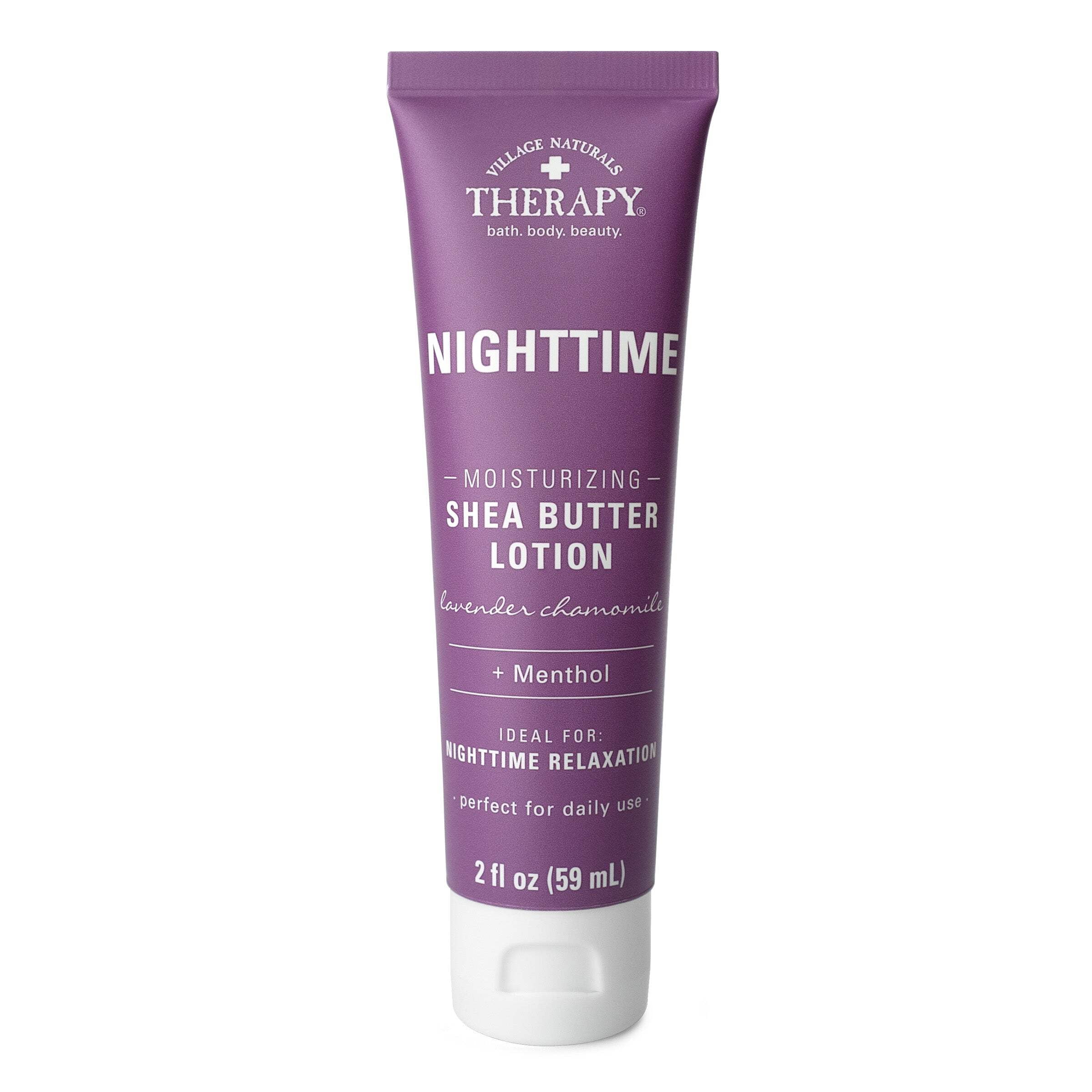 (2 pack) Village Naturals Therapy Nighttime Moisturizing Shea Butter Hand & Body Lotion