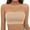 Grey, variant on Strapless Bra for Women, Wireless Non-Slip Padded Bandeau Bra, Seamless Push Up Tube Top Bralette Women's Traceless Large Anti Drop Off One Shoulder Wrapped Chest Wrapped Up Bra Pink M