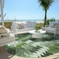 thumbnail image 6 of Addison Rugs Chantille Indoor/Outdoor Transitional Southwest Olive Washable Round Rug, 8' x 8', 6 of 6