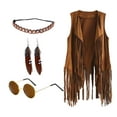 thumbnail image 2 of Disfraces Hippie Ropa Trajes Discoteca Strade Fareast Limited Boho para Mujeres Niñas años 60 años 70, 2 of 8
