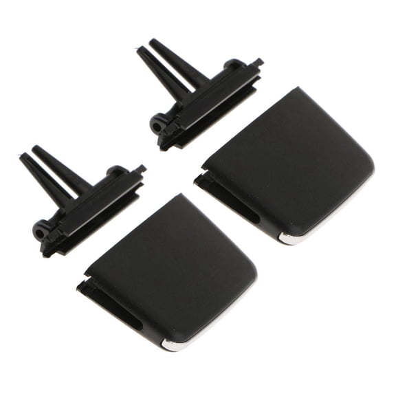 Zxpjkyu 2x Black Car Front A/C Air Conditioning Vent Outlet Tab Clip - for 3 Series