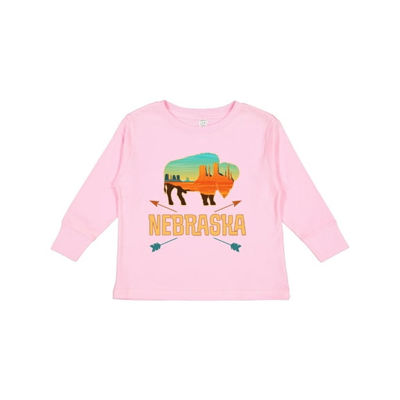 Inktastic Nebraska Vacation Buffalo Boys or Girls Long Sleeve Toddler T-Shirt