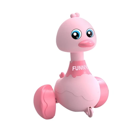Walking Ducks Toys 1 2 3 Year Olds Kids Toddlers Interactive Learn to Walk Toy pink