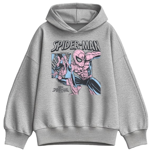 Spider-Man - Comic Panel Oversized Fleece Hoodie Sweatshirt