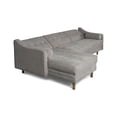 thumbnail image 4 of Sala Modular Sofá Cama Reversible De Velvet Gris Claro Beehive Memory Foam Modelo Mondlak, 4 of 8