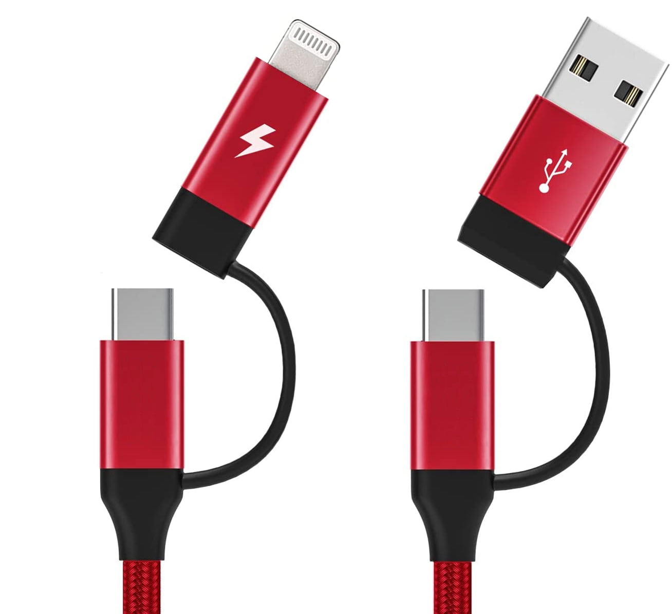 Fast Charger 4in1 USBC Cable for TMobile REVVL 6 5G Phone Power