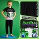 thumbnail image 5 of Conjunto de pijama Minecraft para niños de 5 a 14 años, color blanco y negro, 5 of 6