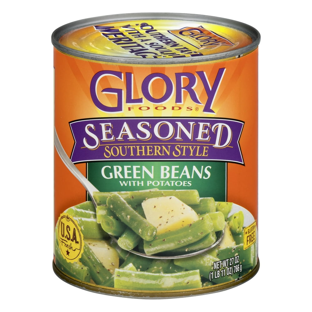 Glory Foods Seasoned Southern Style Green Beans With Potatoes, Canned