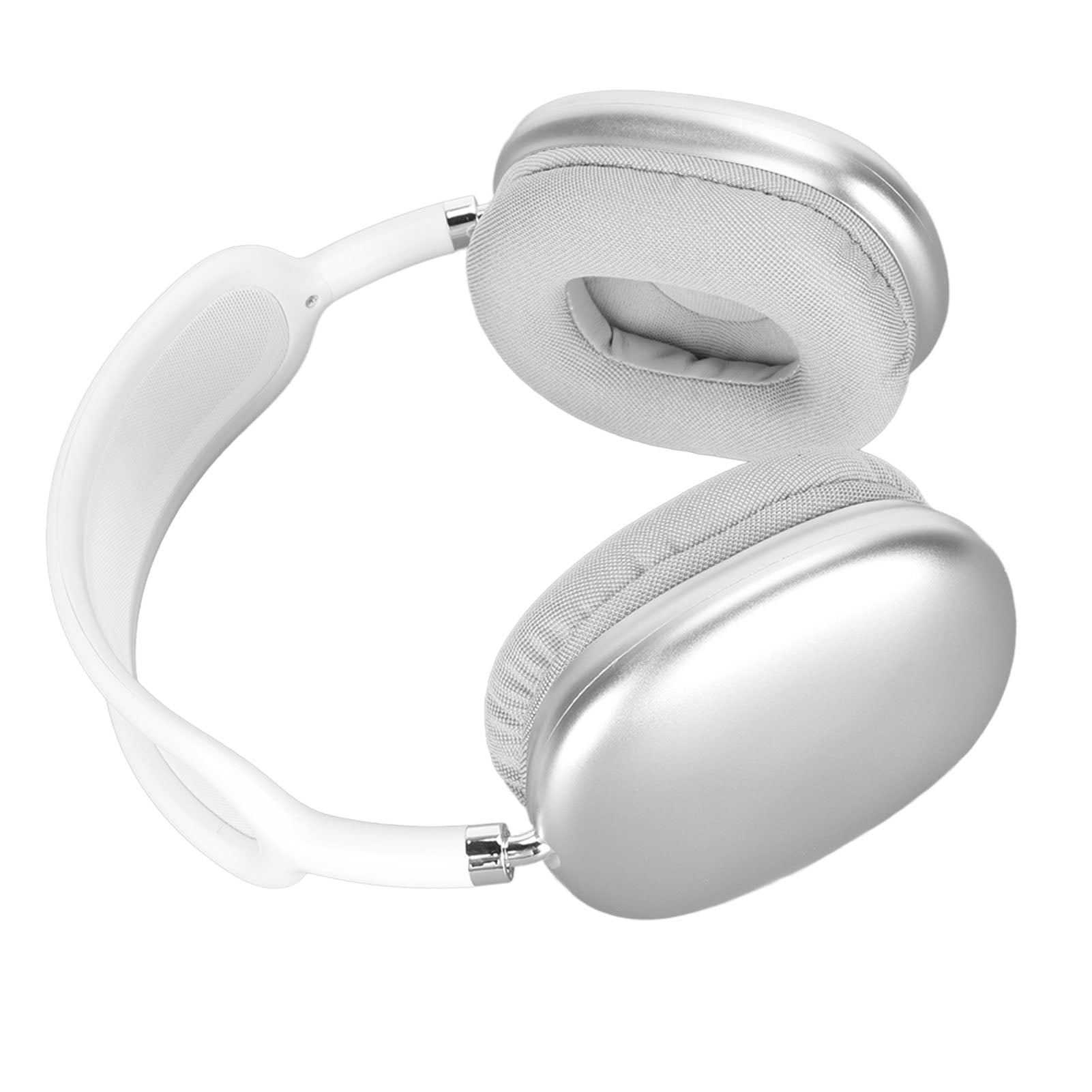 Wireless Bluetooth Headphones Adjustable Foldable Headsets with Microphone for Laptop Phone Work School Travel Sports White