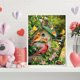 thumbnail image 5 of Cuadros Decorativos Pájaro Animal dibujo sin marco DIY pintura al óleo por números lienzo decoración (X572) Likrtyny embutido en tela, 5 of 6
